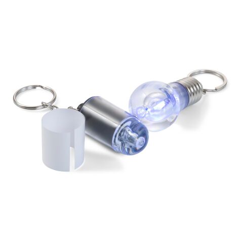 Schlüsselanhänger &#039;Magic Light&#039; aus Kunststoff Silber | ohne Werbeanbringung | Nicht verfügbar | Nicht verfügbar
