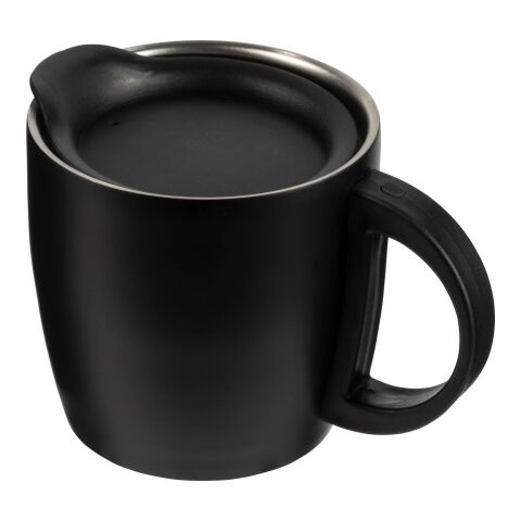 Doppelwandiger Kaffeebecher Cowboy aus Edelstahl 350 ml Schwarz | ohne Werbeanbringung | Nicht verfügbar | Nicht verfügbar