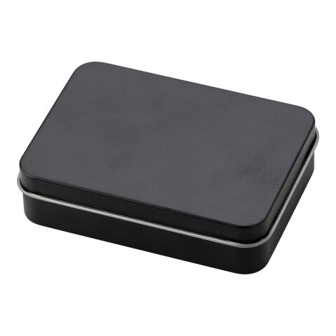 Metallkiste mit Spielkarten Schwarz | ohne Werbeanbringung | Nicht verfügbar | Nicht verfügbar