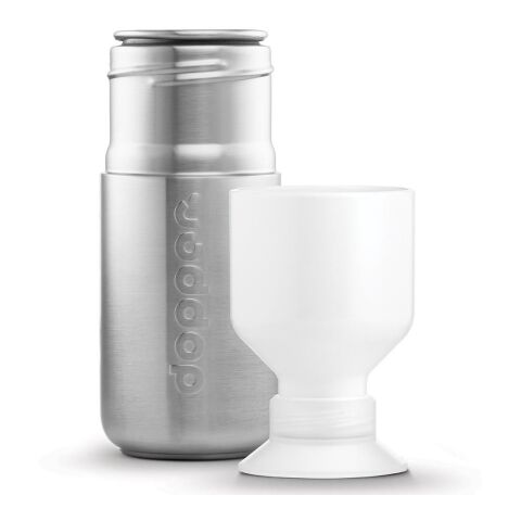 Dopper Steel 350 ML silber/weiß | Digitaldruck | Vorderseite | 30 mm x 40 mm