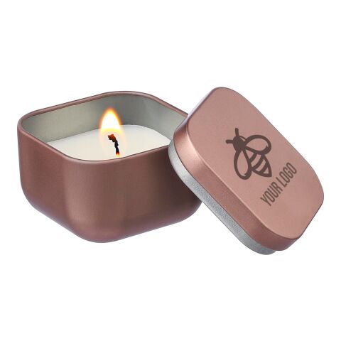 Metall Kerze Laurie rosa/gold | ohne Werbeanbringung | Nicht verfügbar | Nicht verfügbar