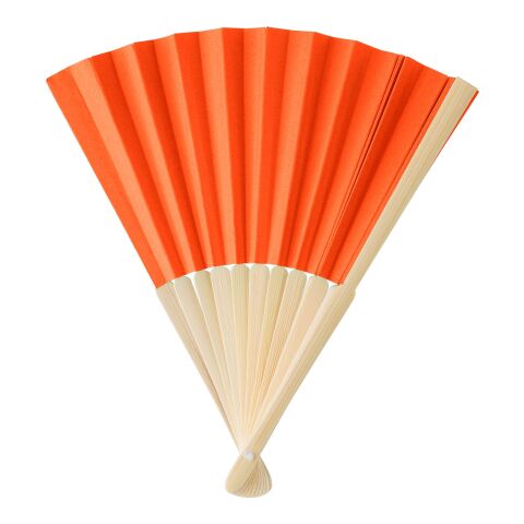 Handfächer aus Bambus Elio Orange | ohne Werbeanbringung | Nicht verfügbar | Nicht verfügbar