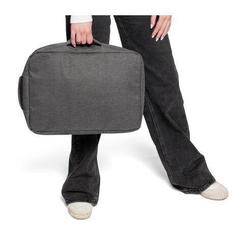 rPET (300D) Polyester Laptop-Rucksack Eulalia Schwarz | ohne Werbeanbringung | Nicht verfügbar | Nicht verfügbar