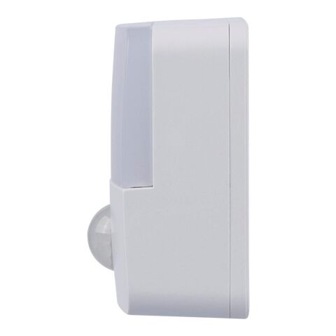 Recycelte wiederaufladbare ABS-Sensorleuchte Ari Weiß | ohne Werbeanbringung