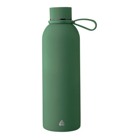 Doppelwandige Trinkflasche aus recyceltem Edelstahl (500 ml) Sena Blau | ohne Werbeanbringung | Nicht verfügbar | Nicht verfügbar
