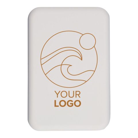 Recycelte kabellose Ladestation Meno Weiß | ohne Werbeanbringung | Nicht verfügbar | Nicht verfügbar