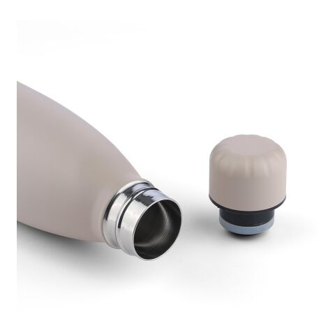 Recycelte doppelwandige Trinkflasche 500 ml Sunny beige | ohne Werbeanbringung | Nicht verfügbar | Nicht verfügbar