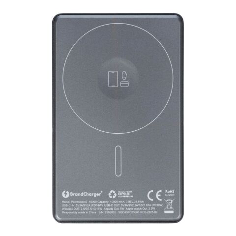 BrandCharger Powerbank Powerwave 2 | Recycelt | 10.000 mAh grau
