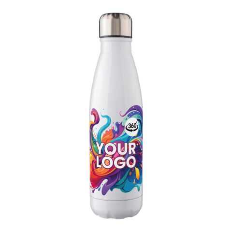 Einwandiger Edelstahlflasche aus recyceltem Stahl 650 ml Cliff Weiß