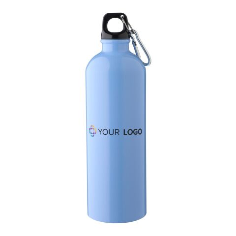 Recycelte einwandige Edelstahlflasche (750 ml) Emeric Rot