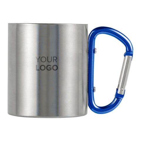 Doppelwandiger Kaffeebecher Carbine aus Edelstahl 185 ml Silber