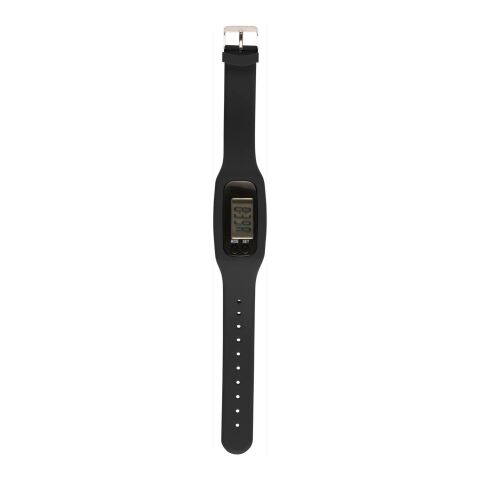Schrittzähler 'Step' mit Silikon Armband Schwarz