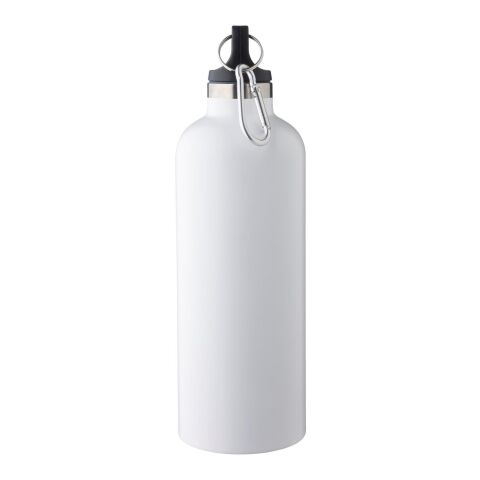 Doppelwandige Flasche aus recyceltem Edelstahl (500 ml) Lysandra Weiß