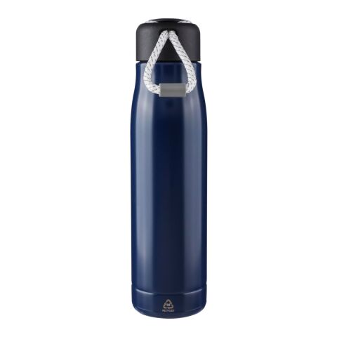 Doppelwandige Trinkflasche aus recyceltem Edelstahl (500 ml) Solene Blau