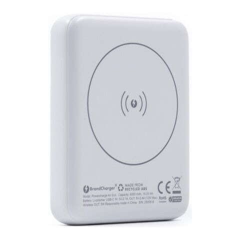 BrandCharger Powercharge Air kabellose Powerbank Weiß