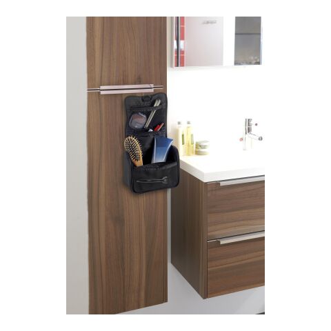 Kulturtasche &#039;Alicante&#039; aus Polyester Schwarz | ohne Werbeanbringung | Nicht verfügbar | Nicht verfügbar