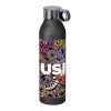 Grom 650 ml Aluminium Sportflasche schwarz