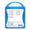 mykit, first aid, kit transparent blau | Nicht verfügbar | 1-farbiger Digitaler Aufkleber | Vorderseite | 90 mm x 127 mm