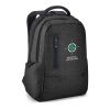 RE-BOSTON. Wasserabweisender 2Tone-Laptop-Rucksack aus recyceltem Nylon mit 210D-Fach Schwarz | ohne Werbeanbringung | Nicht verfügbar | Nicht verfügbar | Nicht verfügbar
