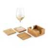 GAUTHIER. Glasuntersetzer aus Bambus Natur | ohne Werbeanbringung | Nicht verfügbar | Nicht verfügbar | Nicht verfügbar