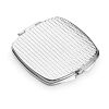 SHIMMER. Doppelter Taschenspiegel aus Metall Silber