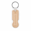 SHOPZ. Schlüsselanhänger aus Bambus mit münzförmigem Ende Natur | ohne Werbeanbringung | Nicht verfügbar | Nicht verfügbar | Nicht verfügbar