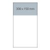 4-Monatskalender Einblatt Budget 4 Schrift modern Blau | 300 × 560 mm | ohne Werbeanbringung