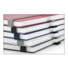 Notizbuch Vision-Book Kunstleder-Hardcover matt-farbig Anthrazit | DIN A5 | ohne Werbeanbringung | Hochweiß/Winkelkaro | Kupferprägung inkl.