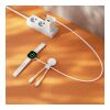 Xoopar Mr. Bio Long Multi-Kabel für Apple/Samsung Watch 1 Meter Weiss | 1-farbiger Tampondruck | Seite 1 | Ø 23 mm