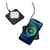 2259 | Xoopar Iné Wireless Fast Charger - Recycled Leather 15W Schwarz