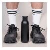 Sagaform Tekla Push Stahlisolierflasche mit Druckverschluss (recycelt) 500 ml Schwarz