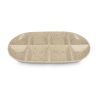 Sagaform Ditte Keramik-Servierplatte 36 x 20 cm Beige | Gravur | Oberseite | 50 mm x 50 mm