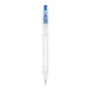 R-PET-Kugelschreiber Blau Weiss-Blau Weiss | 1-farbiger Tampondruck | in Verlängerung vom Clip | 30 mm x 7 mm | Nicht verfügbar