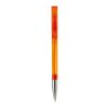 Kugelschreiber Nash Transparent mit Metallspitze Orange-Orange | 1-farbiger Siebdruck | 90° vom Clip | 42 mm x 25 mm | Nicht verfügbar