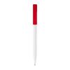 Kugelschreiber Nash Hardcolour Weiss-Rot Weiß | 1-farbiger Siebdruck | 90° vom Clip | 45 mm x 25 mm | Nicht verfügbar