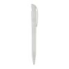 Kugelschreiber S45 R-PET Transparent Weiss-Weiss | 1-farbiger Siebdruck | in Verlängerung vom Clip | 45 mm x 25 mm | Nicht verfügbar