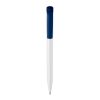 Kugelschreiber S45 Hardcolour Weiss-Dunkelblau | 1-farbiger Tampondruck | 90° vom Clip | 45 mm x 8 mm | Nicht verfügbar