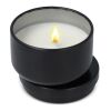 Asana unparfümierte Kerze auf Pflanzenbasis in recycelter Dose Schwarz | ohne Werbeanbringung | Nicht verfügbar | Nicht verfügbar