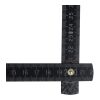 Zollstock Holz 2m Premium lackiert Schwarz