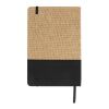 Notizbuch Jute R-PET GRS Schwarz