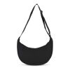 PU-beschichtete R-PET 600D Halbmond-Tragetasche Schwarz