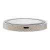 Rundes 5W Charging Pad aus Weizenstroh braun | ohne Werbeanbringung | Nicht verfügbar | Nicht verfügbar