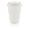 Wiederverwendbarer doppelwandiger Kaffeebecher 300ml weiß | ohne Werbeanbringung | Nicht verfügbar | Nicht verfügbar