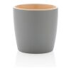 Keramiktasse innen coloriert, 300ml braun-grau | ohne Werbeanbringung | Nicht verfügbar | Nicht verfügbar