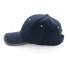 Impact AWARE™ 280gr Brushed rCotton 6 Panel Kontrast-Cap marineblau | ohne Werbeanbringung | Nicht verfügbar | Nicht verfügbar | Nicht verfügbar