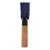 Tony Aware™ RPET 30" Schirm mit auto. Öffnung & Akaziengriff navy blau | ohne Werbeanbringung | Nicht verfügbar | Nicht verfügbar