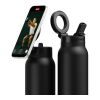 RINGO Pro MagSafe®-Trinkflasche mit magnetischem Ring schwarz