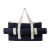 VINGA Volonne AWARE™ Strandtasche aus recyceltem Canvas blau-off white | ohne Werbeanbringung | Nicht verfügbar | Nicht verfügbar | Nicht verfügbar