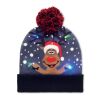 Weihnachtliche Strickmütze LED blau | ohne Werbeanbringung | Nicht verfügbar | Nicht verfügbar | Nicht verfügbar