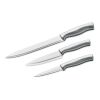 Messer-Set Edelstahl 3-tlg. silber
